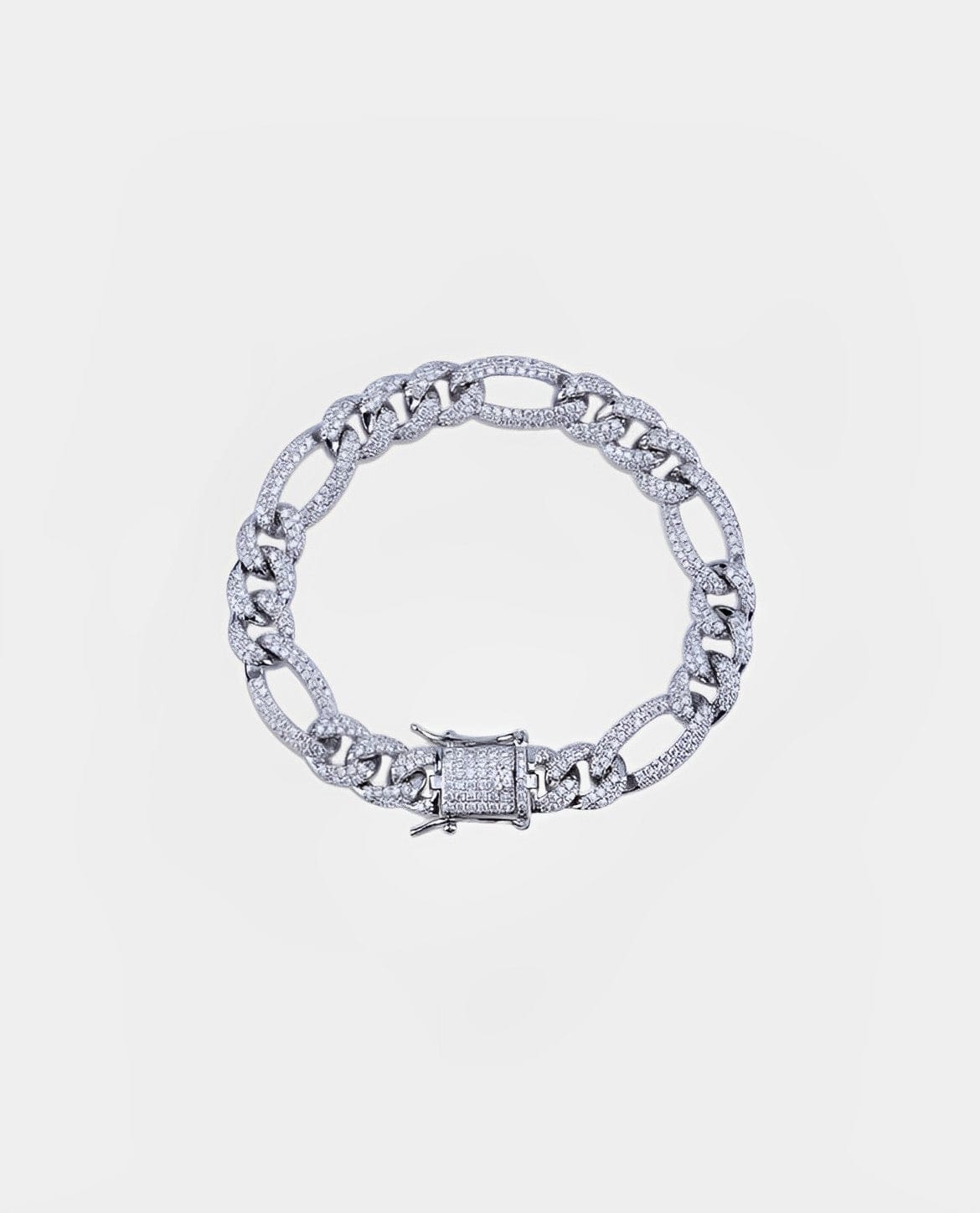 Bracelet Diamond Figaro Bracelet - Gold