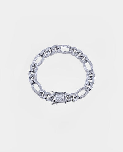 Bracelet Diamond Figaro Bracelet - Gold