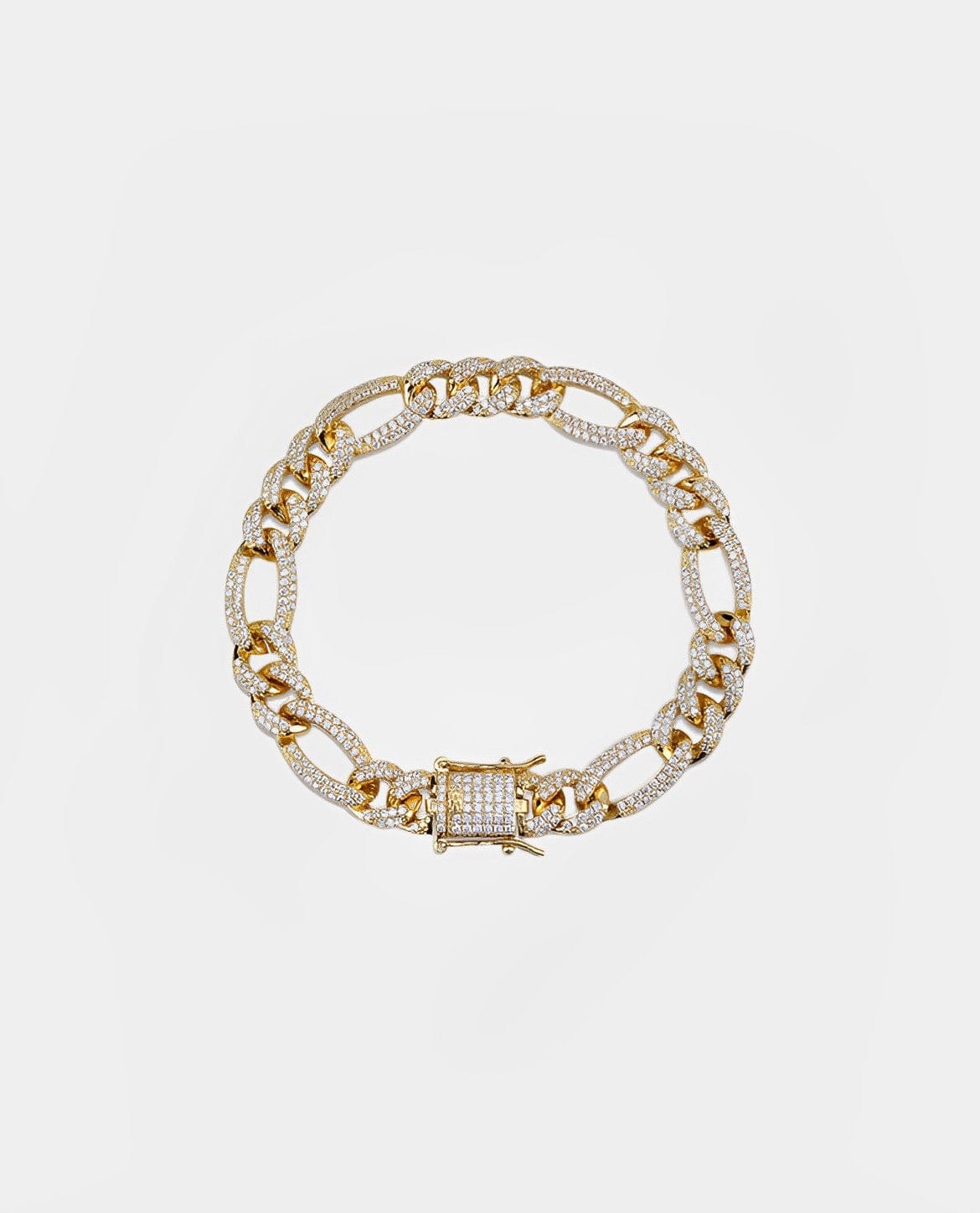 Bracelet Diamond Figaro Bracelet - Gold