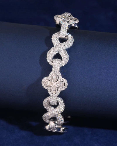 Bracelet Moissanite Bloom Luxe Bracelet - White Gold