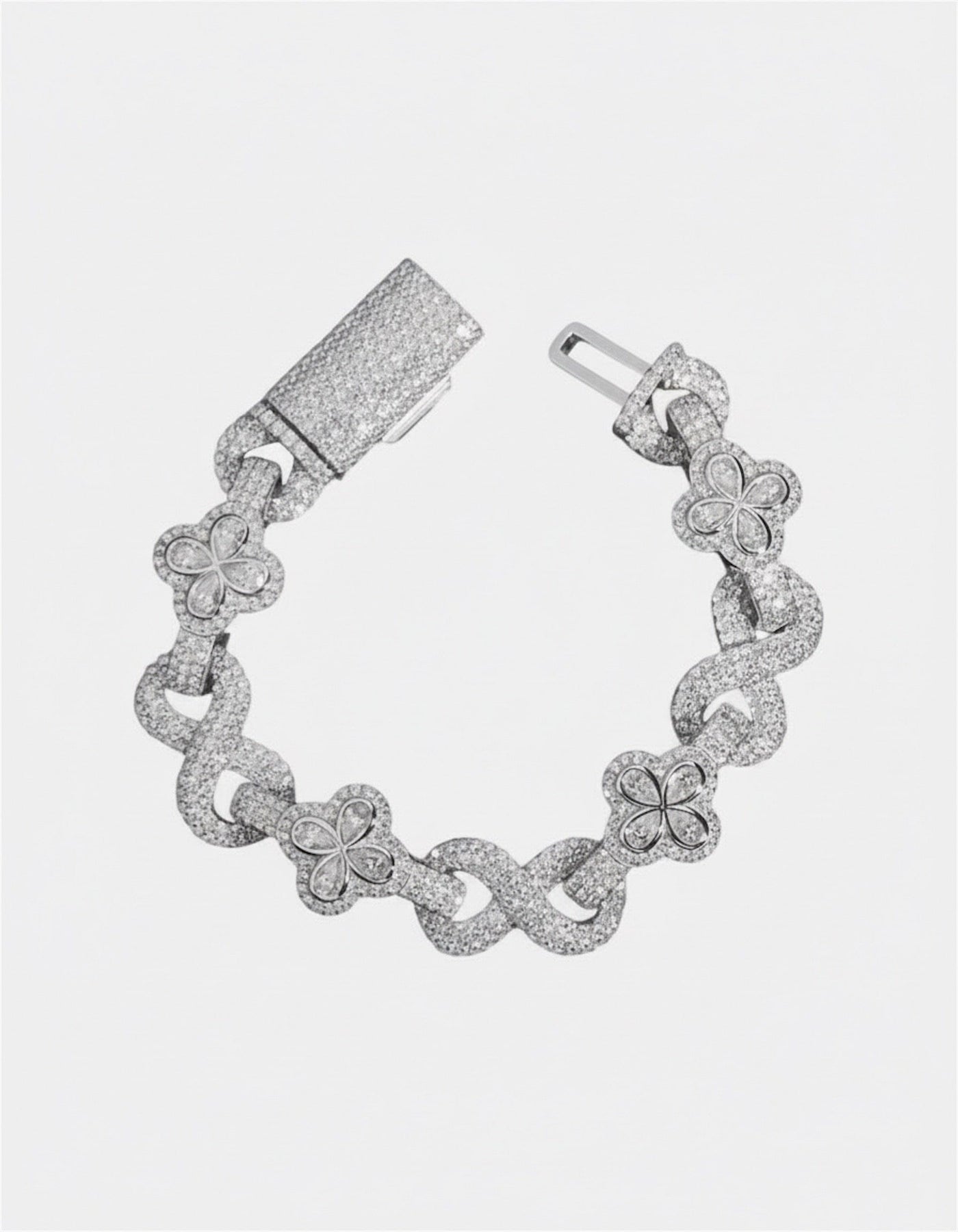 Bracelet Moissanite Bloom Luxe Bracelet - White Gold