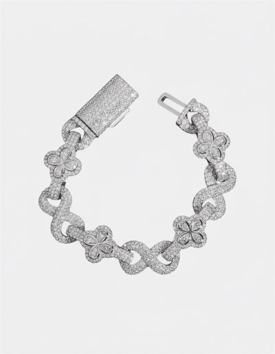Bracelet Moissanite Bloom Luxe Bracelet - White Gold