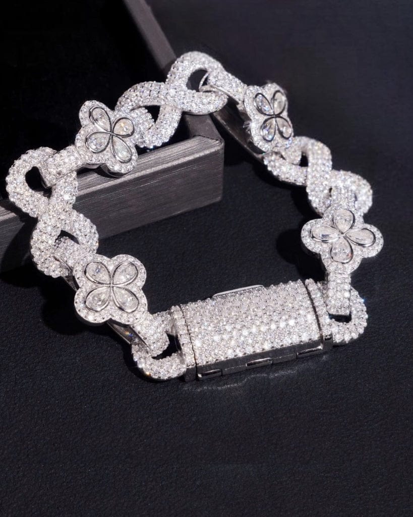 Bracelet Moissanite Bloom Luxe Bracelet - White Gold