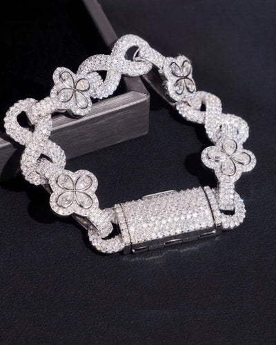 Bracelet Moissanite Bloom Luxe Bracelet - White Gold