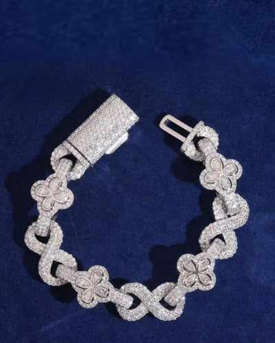 Bracelet Moissanite Bloom Luxe Bracelet - White Gold