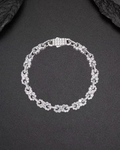 Bracelet Moissanite Infinite Cuban Bracelet