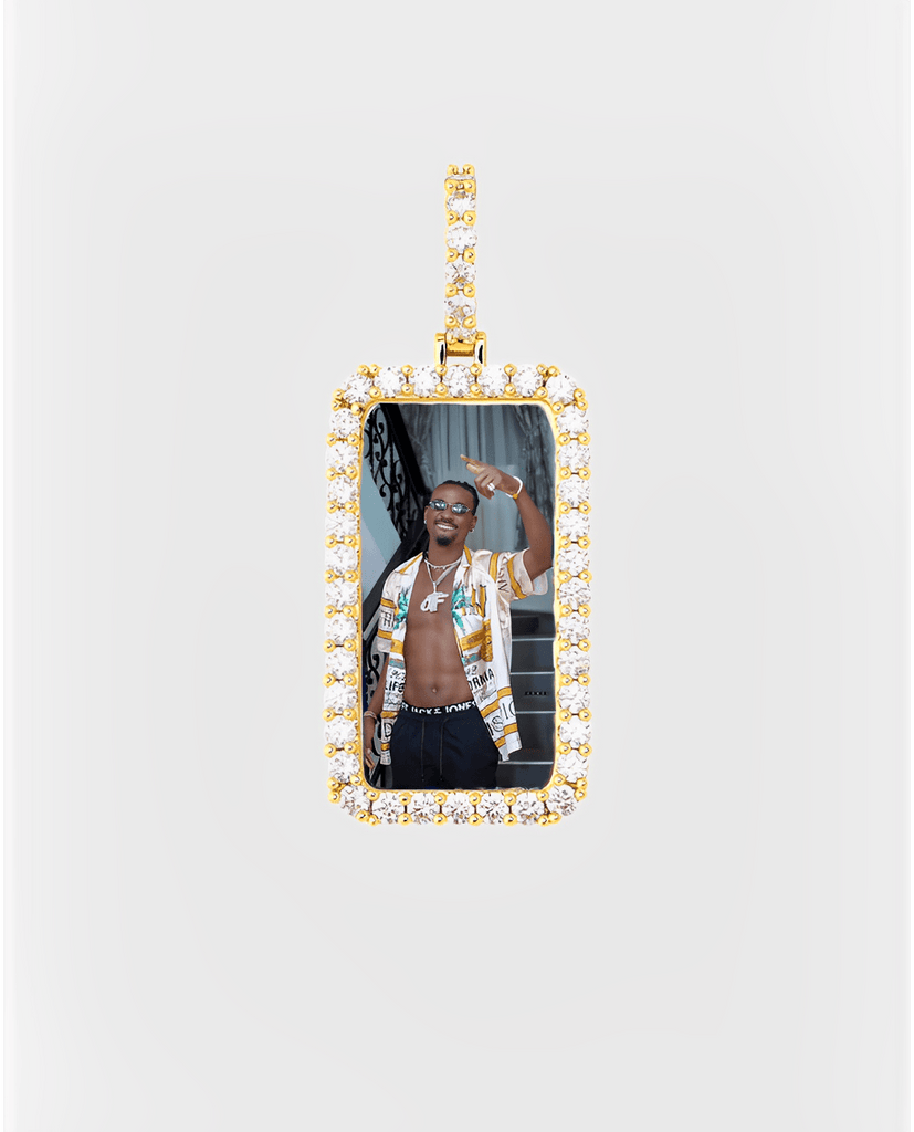 Customized Necklace Rectangle 3D Photo Pendant