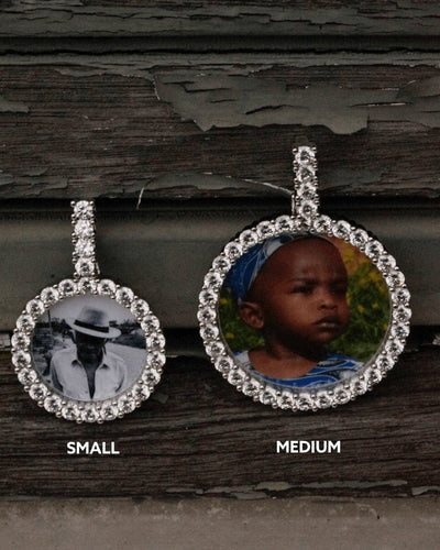 Customized Necklace VVS Moissanite 3D Photo Pendant