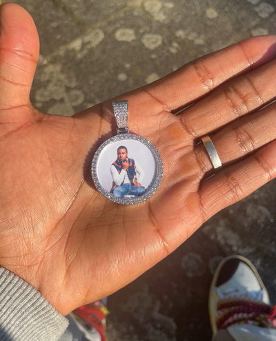 Customized Necklace VVS Moissanite 3D Photo Pendant