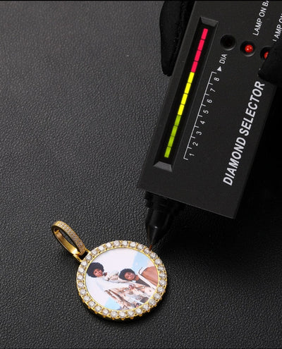 Customized Necklace VVS Moissanite 3D Photo Pendant