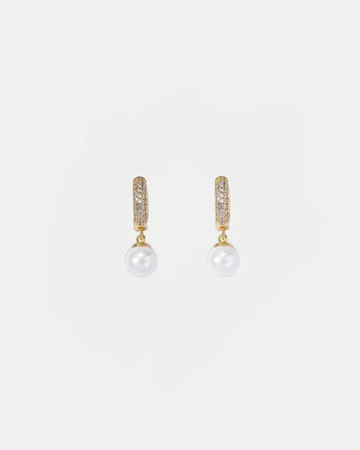Earrings Pearl Earrings - Gold