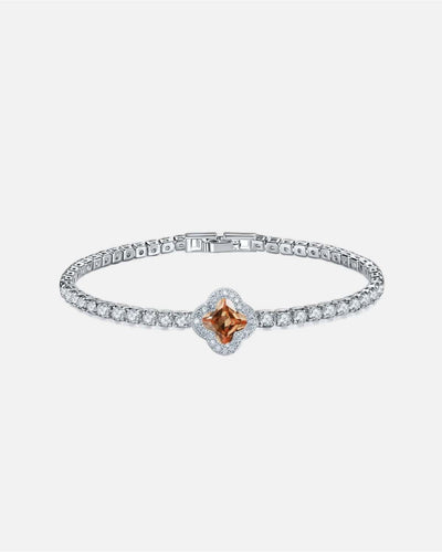 Luxury Bling Moissanite Four Leaf Clover Bracelet Fashion Jewelry Shopify Dropshipping Women Silver Diamond Tennis Bracelet