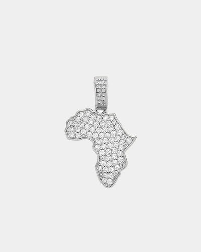Pendant Africa - White Gold