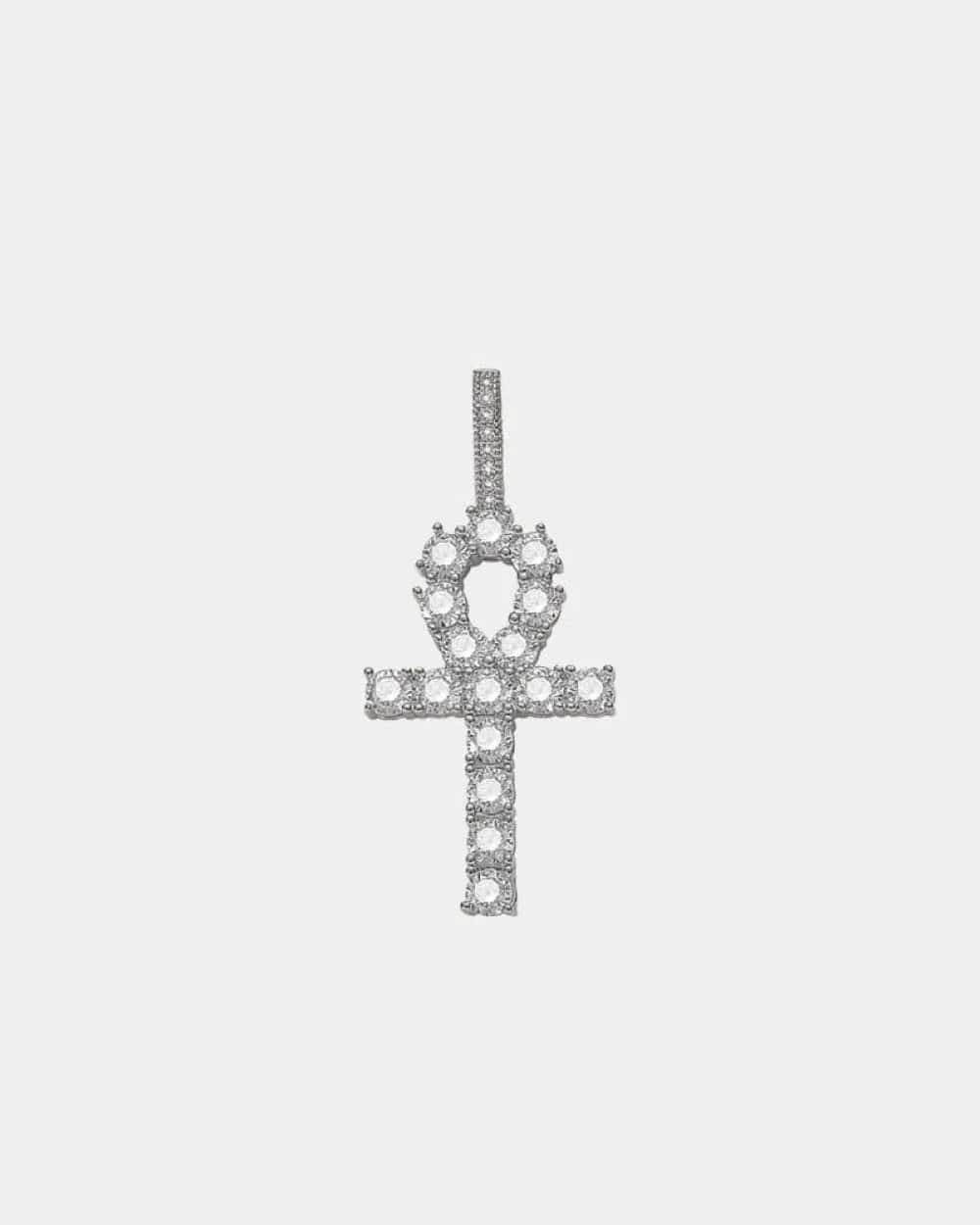 Pendant Ankh - White Gold