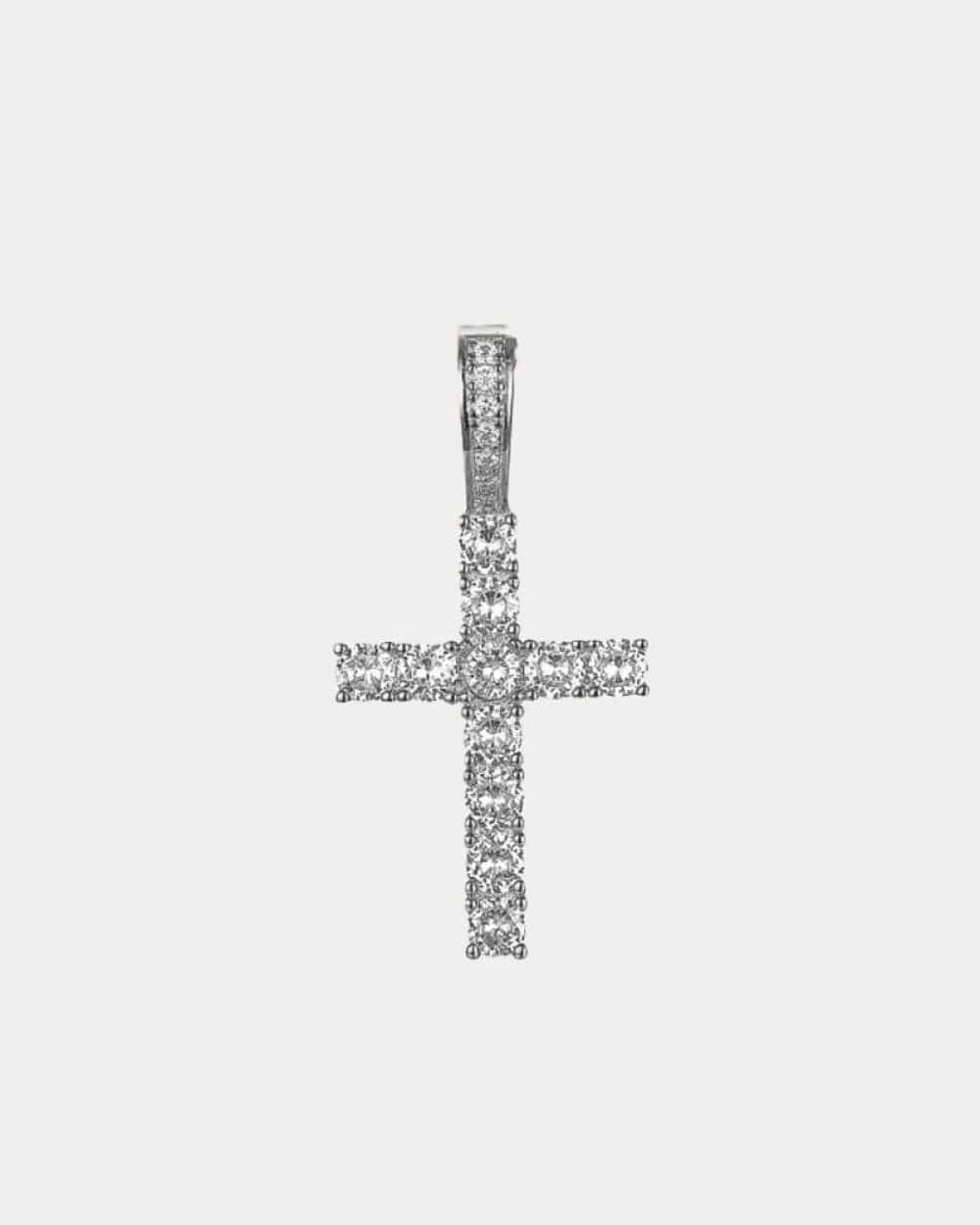 Pendant Cross - White Gold