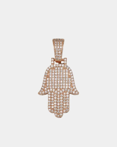 Pendant Diamond Fatma Hand - Rose Gold