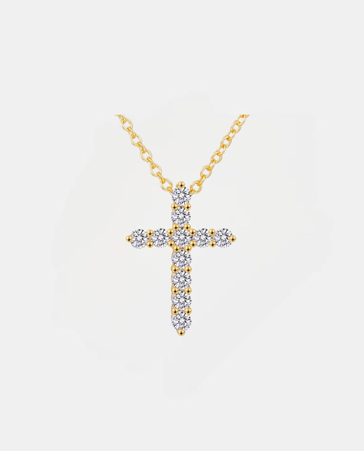 Pendant Fine Cross Necklace - Gold