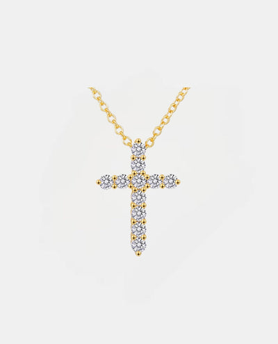 Pendant Fine Cross Necklace - Gold