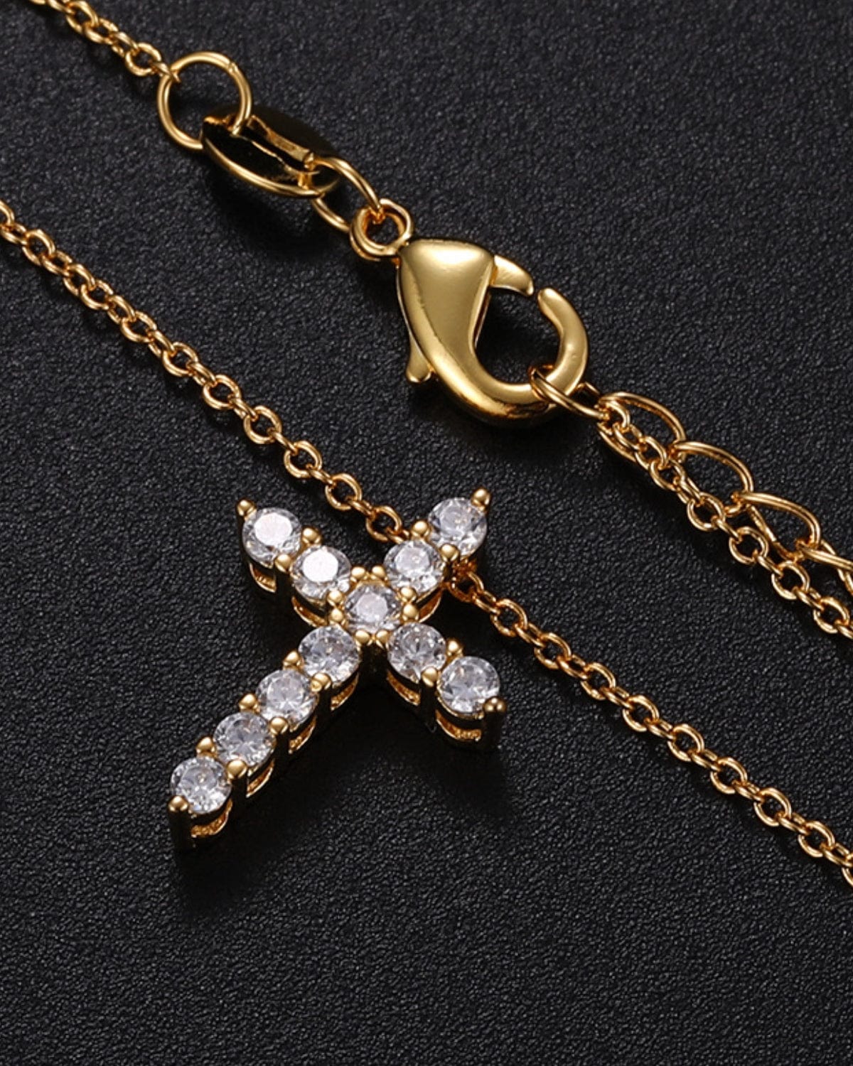 Pendant Fine Cross Necklace - Gold