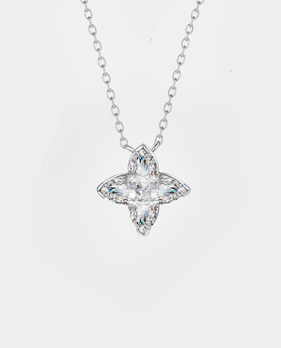 Pendant LV Cut Necklace - White Gold