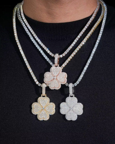 Pendant Moissanite Lucky Clover Pendant