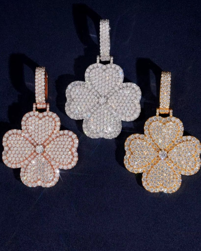 Pendant Moissanite Lucky Clover Pendant