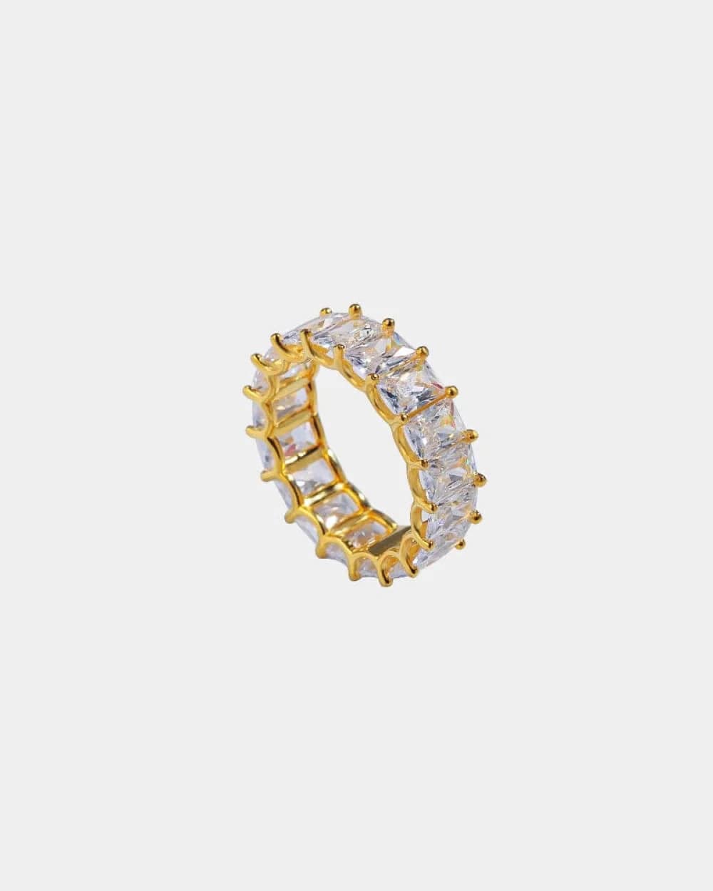 Ring Baguette Eternity Ring - Gold