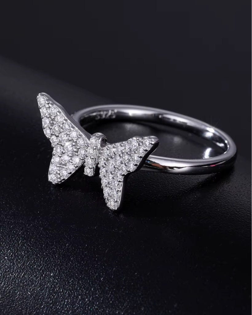 Ring Moissanite Diamond Butterfly Ring
