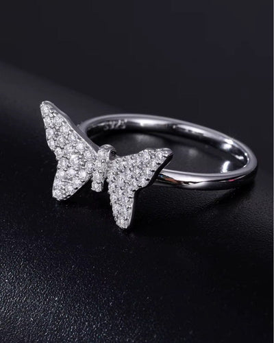 Ring Moissanite Diamond Butterfly Ring