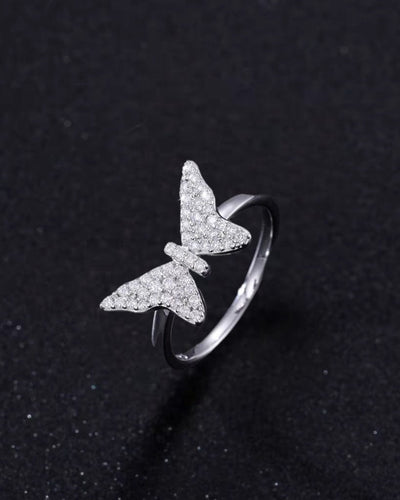 Ring Moissanite Diamond Butterfly Ring