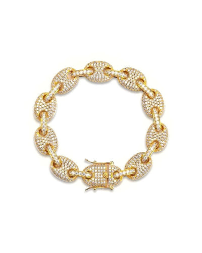Bracelet 12 MM Gucci Link Bracelet - Gold