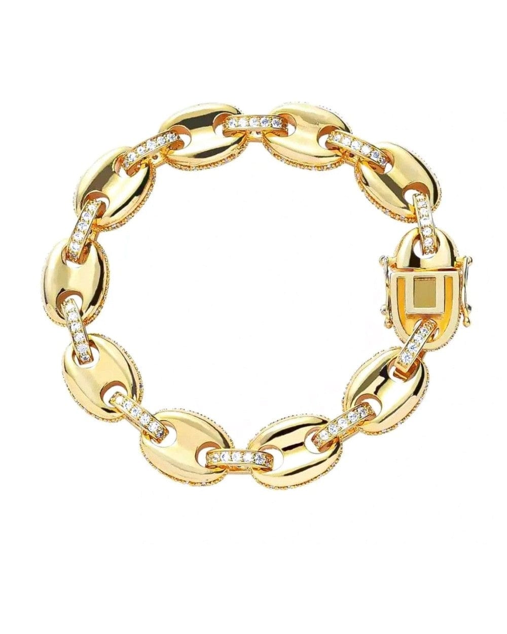 Bracelet 12 MM Gucci Link Bracelet - Gold