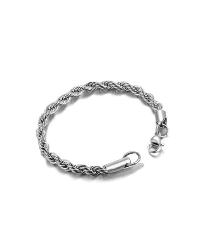 Bracelet Rope Bracelet -  White Gold