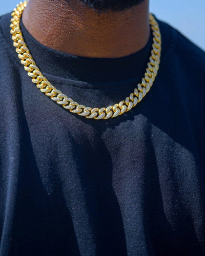 Chain 12 MM Cuban Link Chain - Gold