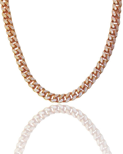 Chain 12 MM Cuban Link Chain - Rose Gold