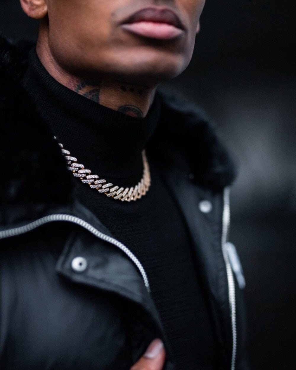 Chain 12 MM Straight Edge Cuban Link Chain - Gold