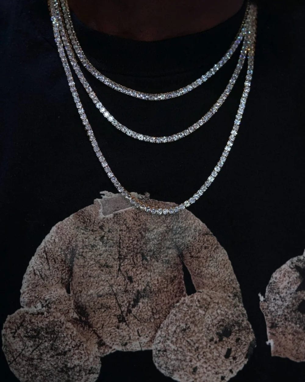 Chain Tennis Chain - White Gold