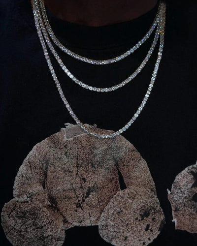 Chain Tennis Chain - White Gold