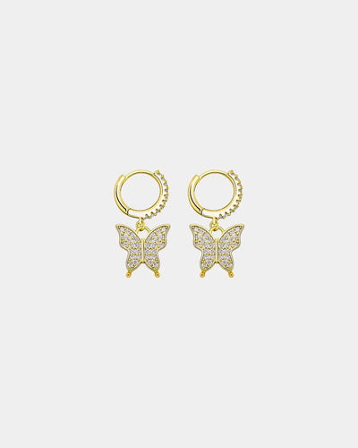 Earrings Butterfly Earrings - Gold