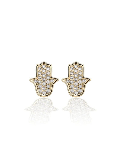 Earrings Fatma Hand Earrings - Gold