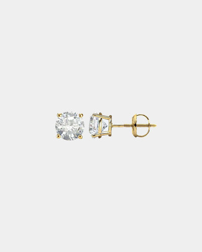 Earrings Round Cut Earrings - Gold