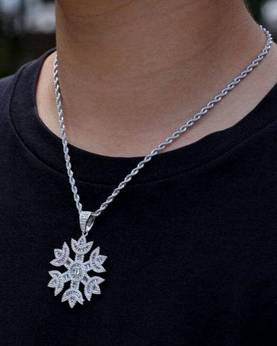 Pendant Ice Flake Pendant - White Gold