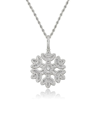 Pendant Ice Flake Pendant - White Gold