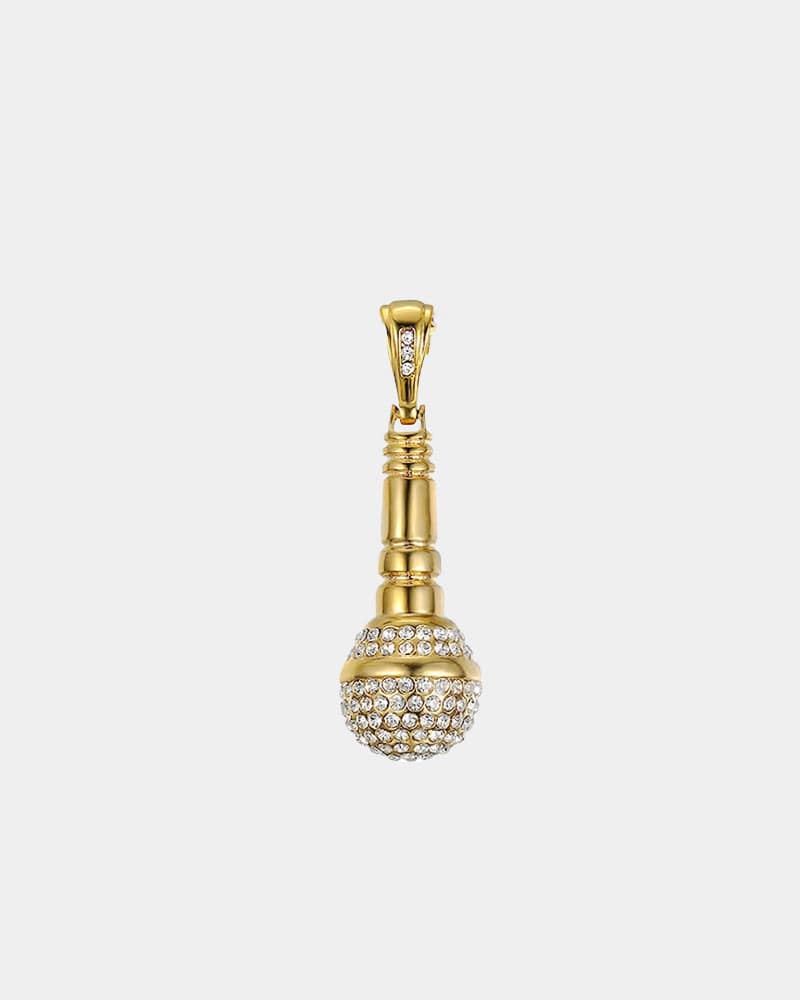 Pendant Microphone - Gold