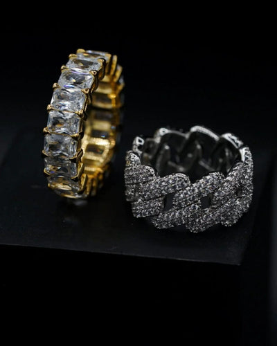 Ring Baguette Eternity Ring - Gold
