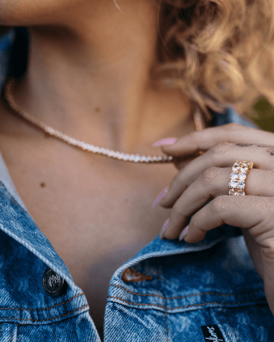Ring Dual Eternity Ring - Gold