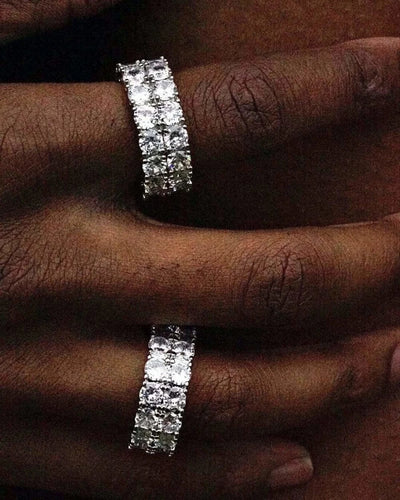 Ring Dual Eternity Ring - White Gold