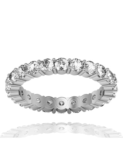 Ring Single Eternity Ring - White Gold
