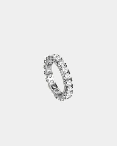 Ring Single Eternity Ring - White Gold
