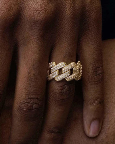 Ring Straight Cuban Ring - Gold
